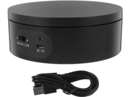 Suporte Giratório Elétrico Para Exposição De Joias, Plataforma Giratória Automática, Material Abs, Fácil De Usar E
