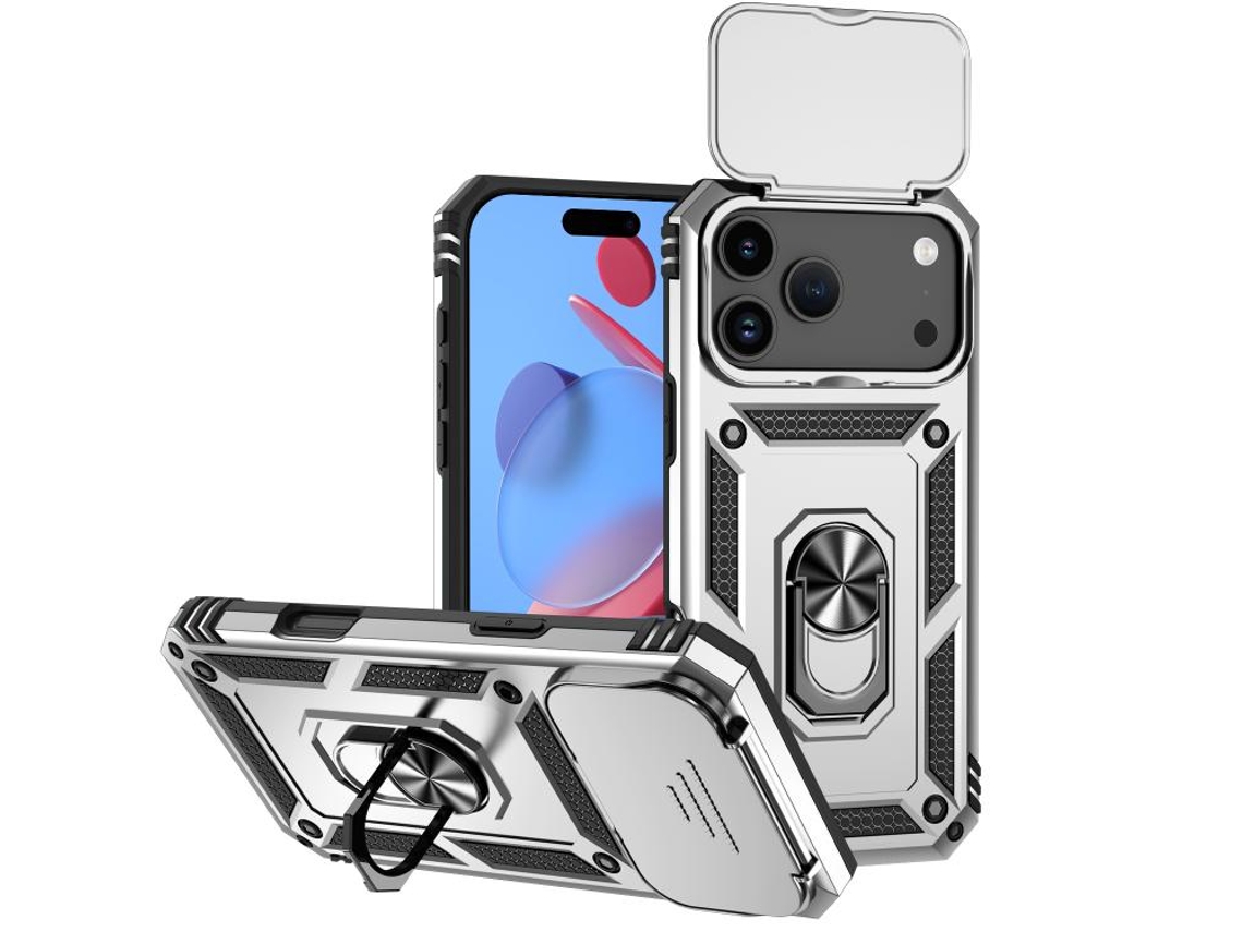 Capa Para Iphone 17 Pro Max - Suporte Deslizante Para Câmera