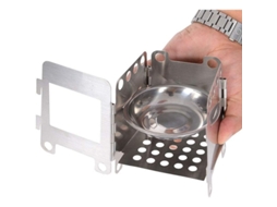 Hoguera de camping de aço inox portátil, plegable, para álcool e madeira, ideal para picnic e excursões S/MARCA