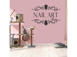 Adesivos de parede para salão de unhas, murais artísticos, adesivos decorativos para quarto de salão de unhas, adesivos de parede em vinil, pôster de papel de parede, 83x57 cm