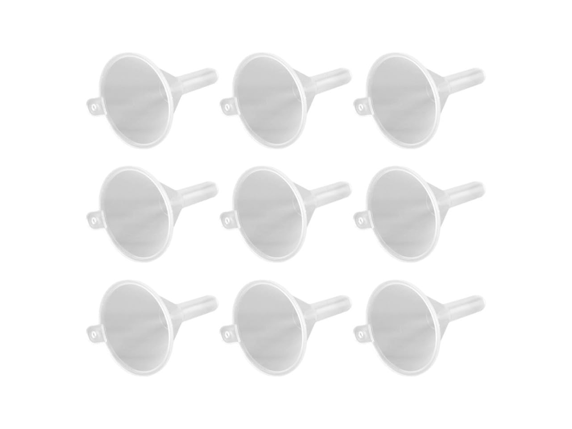 Funis De Plástico Transparente Para Líquidos, 100 Unidades, Mini E Fáceis De Limpar, Ideais Para Dosar Perfumes E