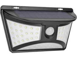 Omni luz Solar Led Exterior, Lâmpada de Parede com Sensor de Movimento Ip65 Impermeável 68 Led para Jardim Patios Terraço Segurança Exterior