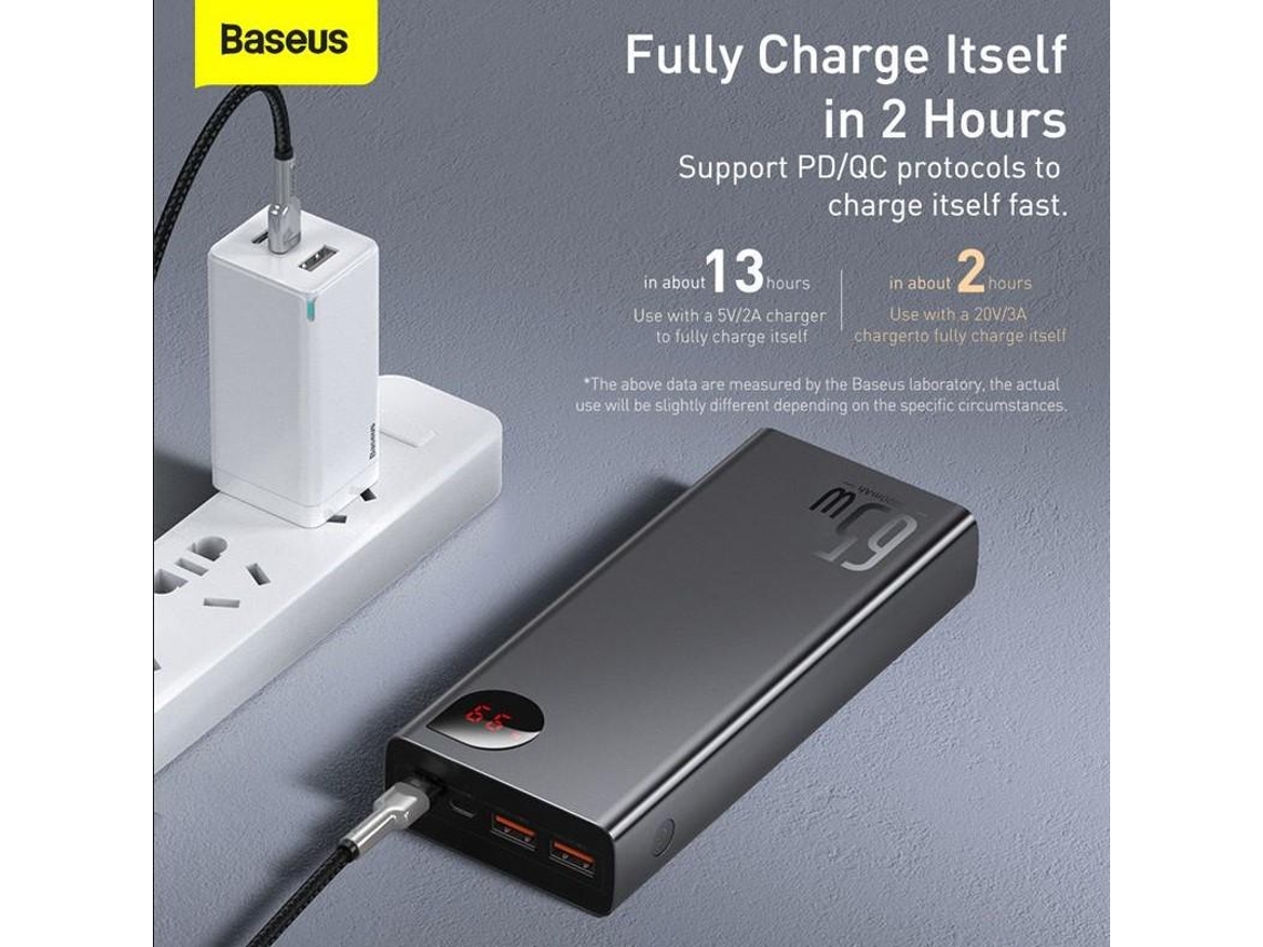 Baseus Ppimda-D01 Power Bank Polímero 20000 Mah Preto | Worten.pt