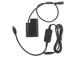 Bateria falsa DMW-BLF19/DCC12 USB Tipo C para GH3 GH4, Adaptador DC BLF19 PD
