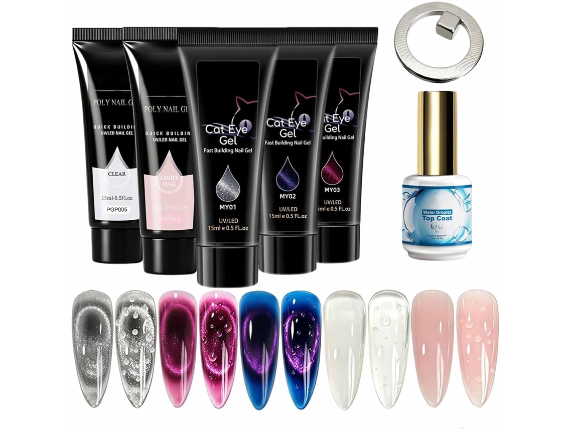 Kit De Esmaltes De Longa Duração, Multifuncional E Com 5 Cores.