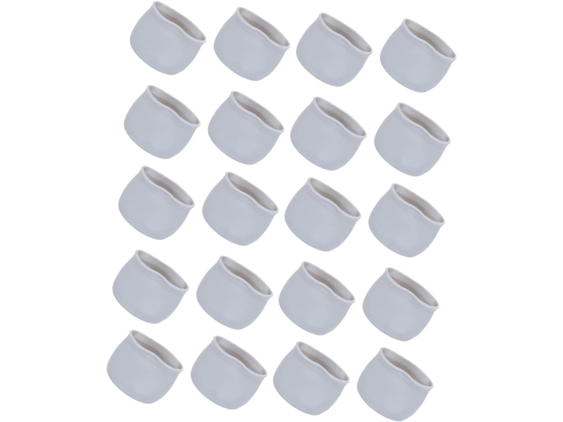 Conjunto De 50 Protetores Silicone Para Pés Cadeiras E Pisos, Impermeáveis E Antiderrapantes, Ideais Para Móveis E Mesas