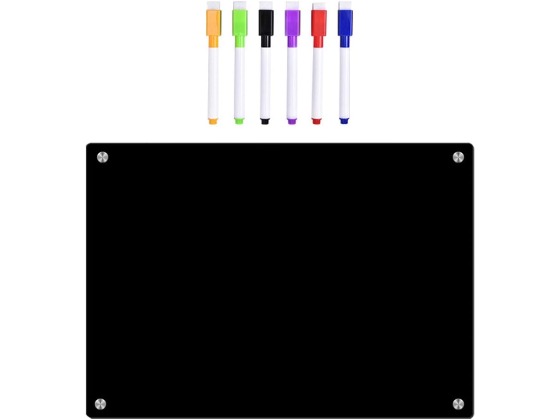 Quadro Magnético De Notas Em Acrílico Noir, Effaçable À Sec