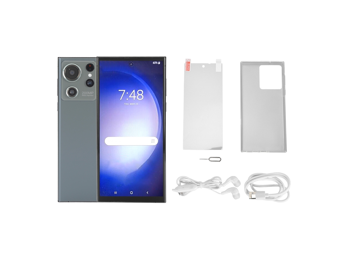 Smartphone Laxiscreed Com Ecrã De 6,8", 12gb Ram, 256gb Armazenamento E Bateria De 6800mah