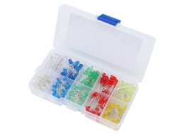 Conjunto De 300 Leds Laxiscreed De 3mm/5mm Em Várias Cores Para Projetos De Eletrônica