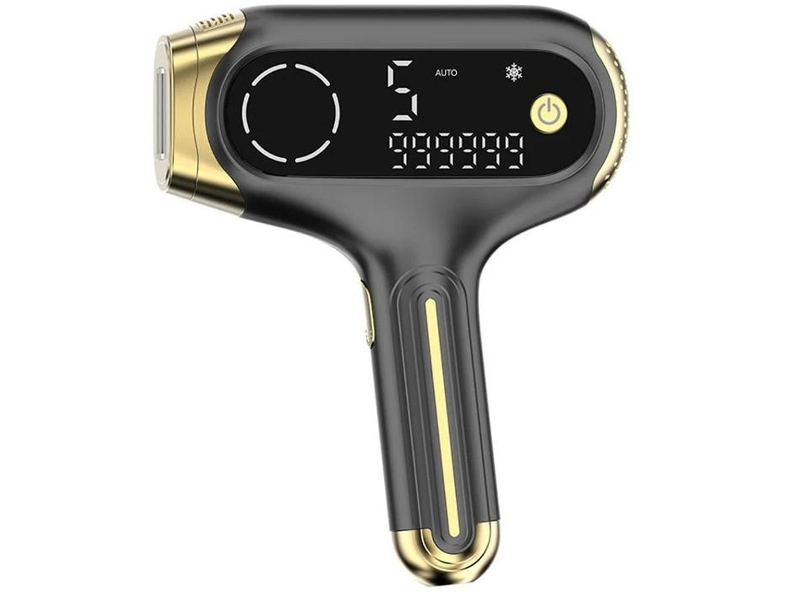 Dispositivo De Depilação Ipl Com 5 Níveis De Intensidade 999.999 Flashes Gelado E Display Led Para Resultados Duradouros Preto Yizhood