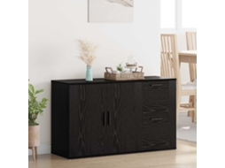 Vidaxl Buffet Carvalho Preto 100 X 33 X 59,5 Cm Derivados De Madeira