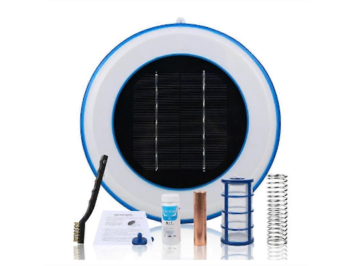 Ionizador De Cobre E Prata Alimentado Por Energia Solar Para Piscinas. Olysi Shop