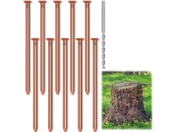 10 Pregos De Cobre Puro 8 Cm (3,15 Polegadas) Para Remoção Raízes