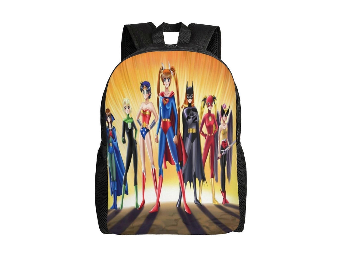 Mochila Da Liga Da Justiça A180 Para Escola E Trabalho, Leve E À Prova Dágua, Mochila Estilosa Para Estudantes E Adultos V180 Olysi Shop