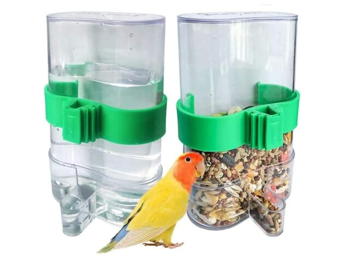 Dispenser Automático De Água Para Aves, 2 Peças Dispenser De Comida E Água Para Papagaios E Pet Pequenos