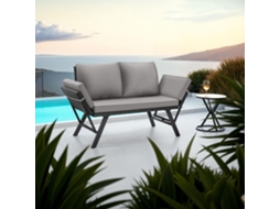 Sofá Lounge De Rattan Sintra, Apoios De Braços Ajustáveis, 2em1 Tectake