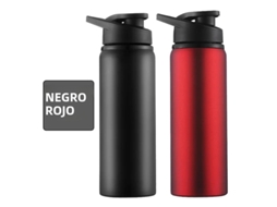 Garrafa de Água Portátil de Metal Reutilizável e À Prova de Vazamentos MDUG (preto + Vermelho)