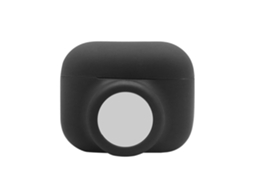 Aetheria capa de Silicone Preta para Fones de Ouvido Ios Earbuds Pro com Localizador Antichoque Lavável