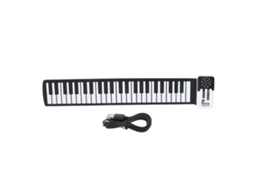 Primerox piano Roll Up 49 Teclas Plegável Portátil Usb Recarregável Silicone Eletrônico