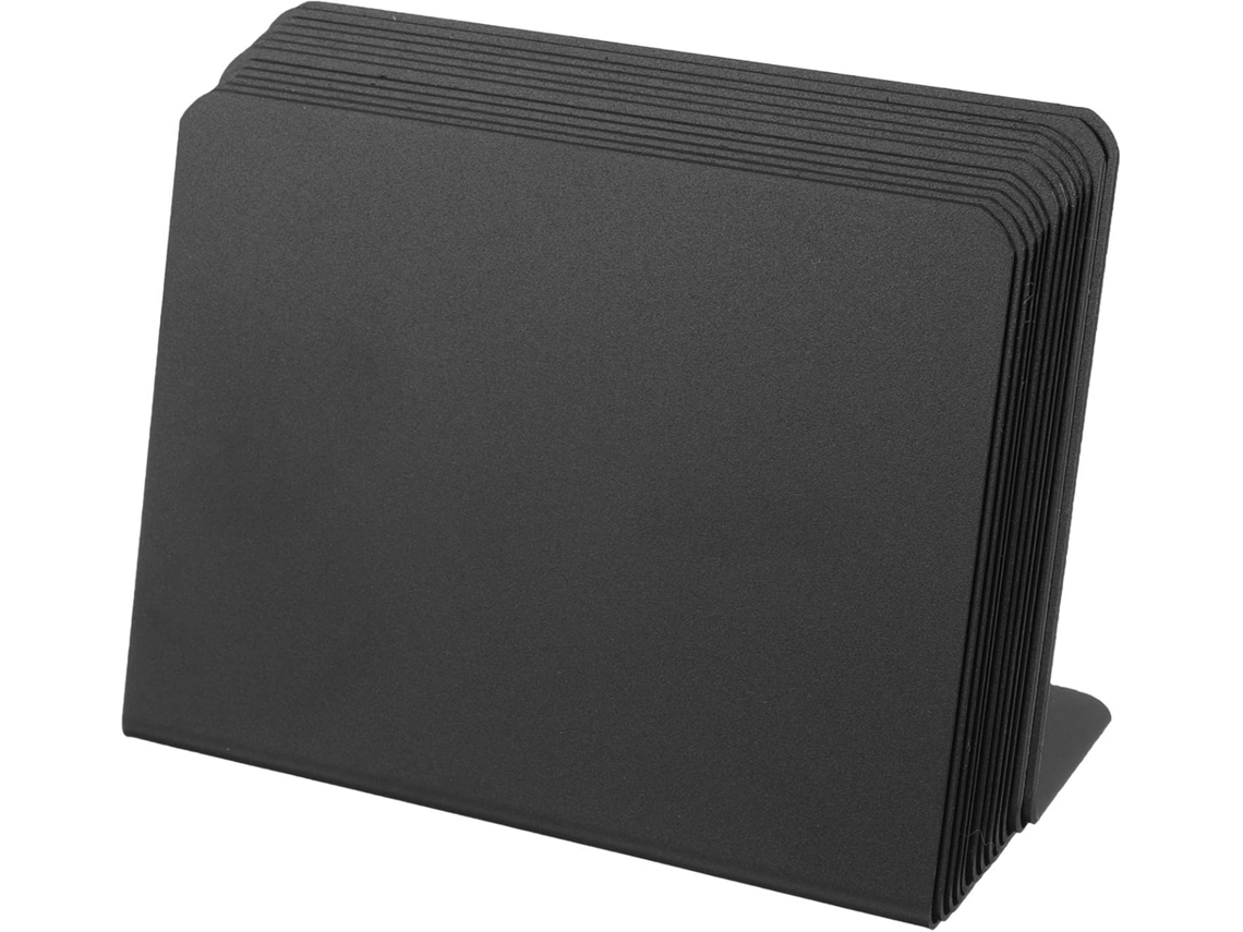 Placas De Mensagens Mini Dechous, Pacote Com 12, 3, 93x 2, 95 Polegadas, Pvc Preto Para Etiquetas De Alimentos E