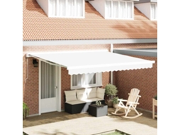 Vidaxl Tecido De Substituição Para Toldo Branco 4 × 3 M Poliéster