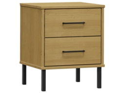 Bedside Cabinet, Bedside Cabinets Vidaxl Marrom Madeira De Pinho (n/a)