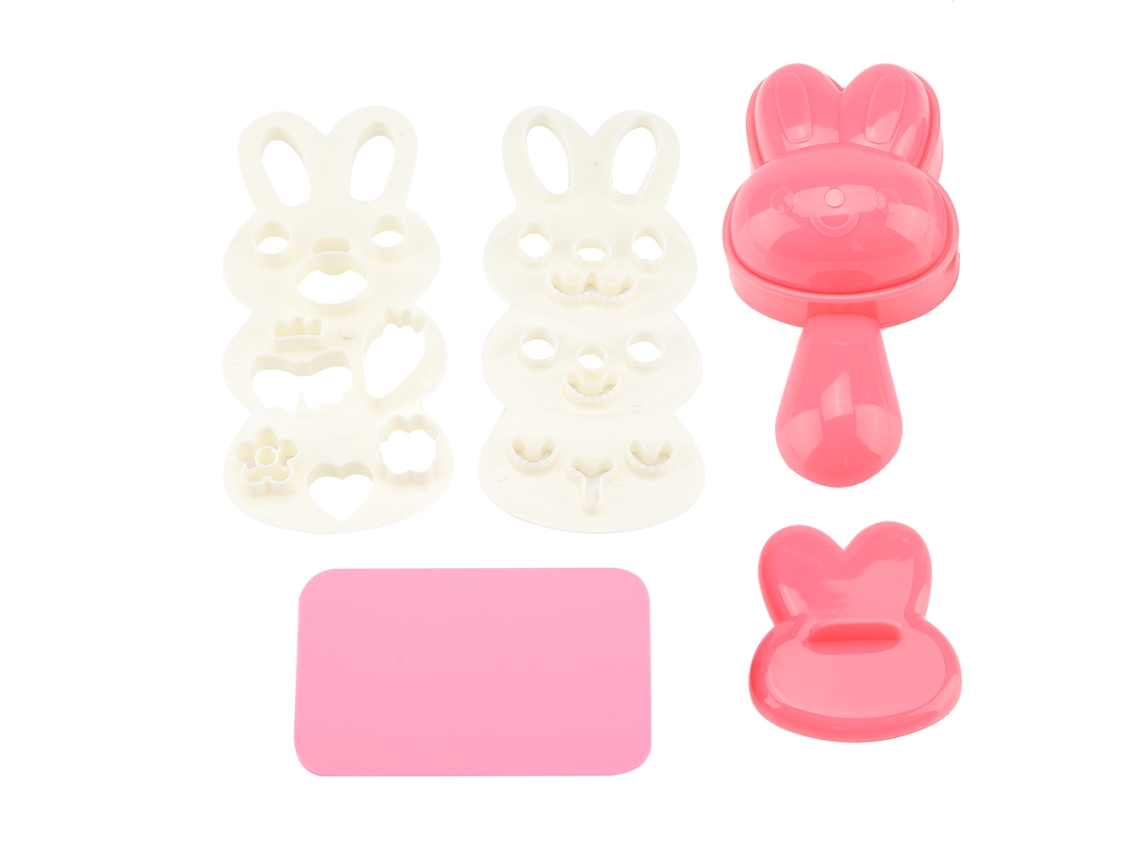 Moldes Para Rollos De Arroz E Sushi Em Forma De Coelho Material Pp De Grau Alimentar Para Bento Diy