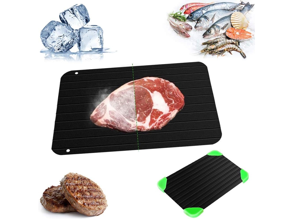 Prato Para Descongelar Fast Food(29, 5 X 20, 8 X 0, 2 Cm), Com Ranhuras E 4 Tapetes
