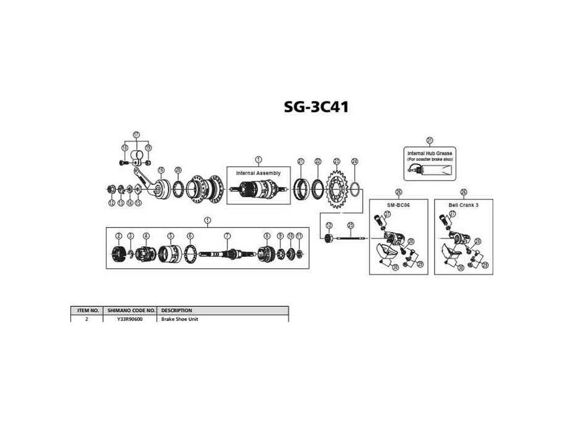 Shimano Nexus Sg-3C40