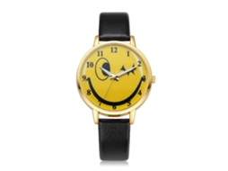 Reloj De Pulsera Analógico De Cuarzo Con Correa Pu Y Caja De Aleación Ivpai (negro)