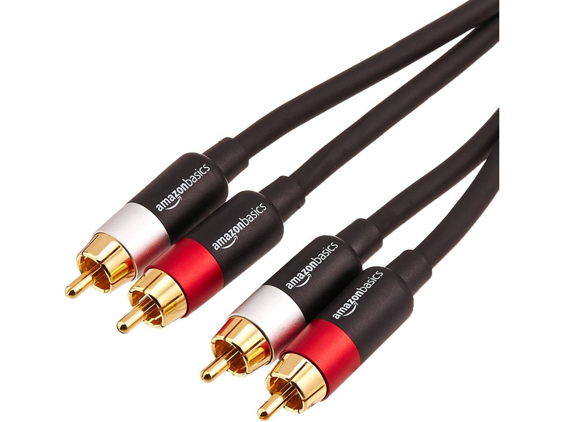 Cabo de Áudio AMAZON (RCA - 2.4 m - Preto)