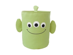 Cesta de Armazenamento de Lona Colapsável à Prova D'água com Desenho Animado para Brinquedos 35x40cm S/MARCA