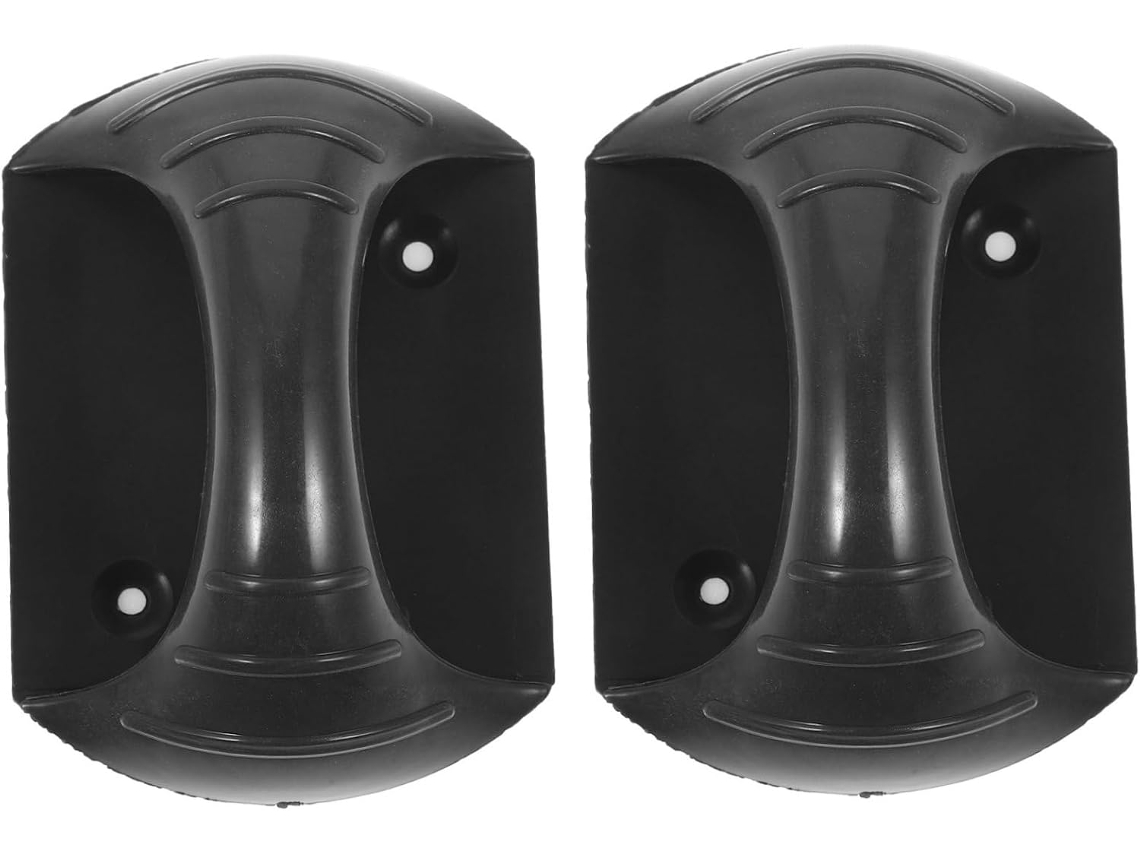 Baluue Conjunto De 2-puxadores Plástico Preto Para Armários, Fácil Instalação E Resistente À Ferrugem, Para Cozinha