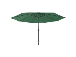 Vidaxl Guarda-sol De Jardim Com Luzes Led 400 Cm Verde