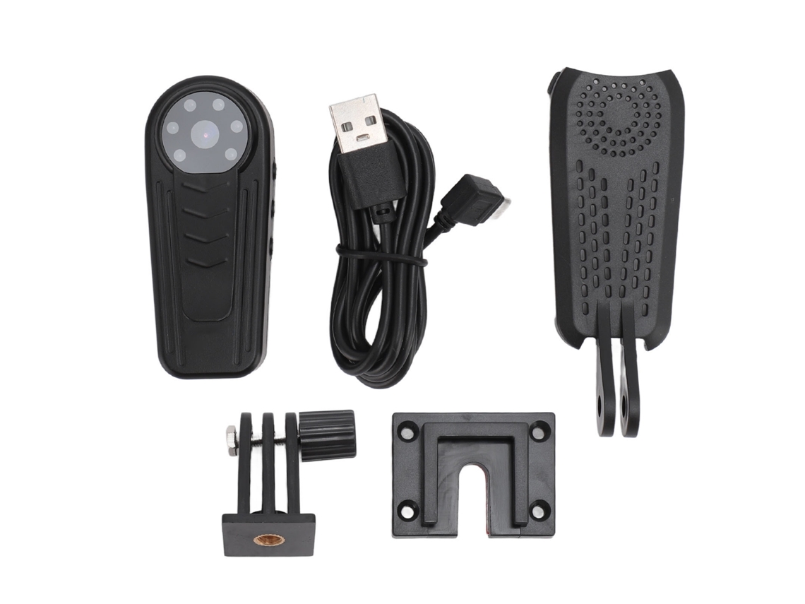 Cámara Corporal Pequeña 1080p Com Wifi, Visão Noturna E Detecção De Movimento Pir, Clip Para Ciclismo