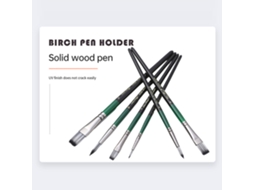 Set De 6 Pincéis Para Pintura Acrílica E Água-forte