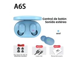 Fones de Ouvido Sem Fio Bluetooth 5.0 com Cancelamento de Ruído, Estéreo Esportivo e Controle de Toque Hif. MDUG (azul)