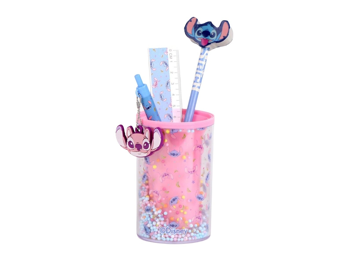 Set De Papelaria Stitch Multicolor 4 Peças