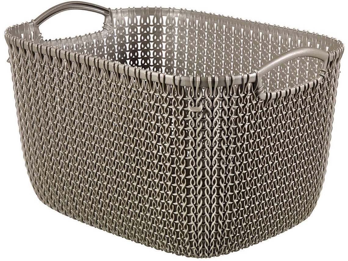 Cesto roupa CURVER Knit 19 LT Castanho