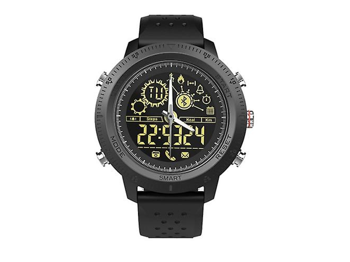 Relógio inteligente esportivo à prova d'água Nx02 IP67 com contador de calorias, pedômetro, cronômetro, lembrete de chamadas e SMS para bicicleta elétrica