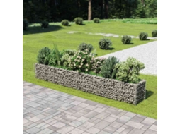Vidaxl Canteiro Elevado/cesto Gabião 360x50x50 Cm Aço Galvanizado