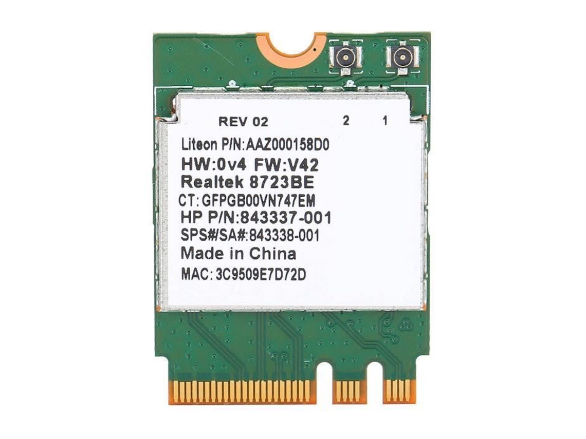 Hurrise Wifi Card 2 em 1 2.4G Wireless Bluetooth Wifi Card para Dell/Toshiba/Acer/Asus com Slot Ngff M2
