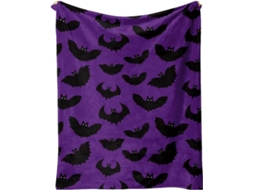 Manta Pequena Syjym Halloween em Flanela com Estampa Digital Confortável Macia e Quente de Dupla Face Ideal Pa