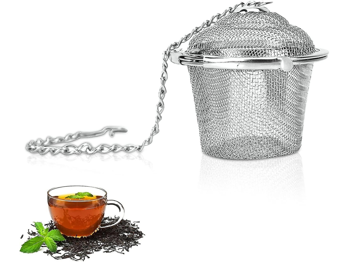 Infusor De Chá Em Aço Inoxidável, Para Chá A Granel E Saquinhos De Especiarias, Com Corrente E Fecho(m) 5** 3, 5cm