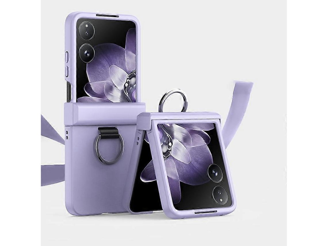 Capa De Celular Ultrafina Com Toque De Pele E Dobradiça Para Xiaomi Mix Flip