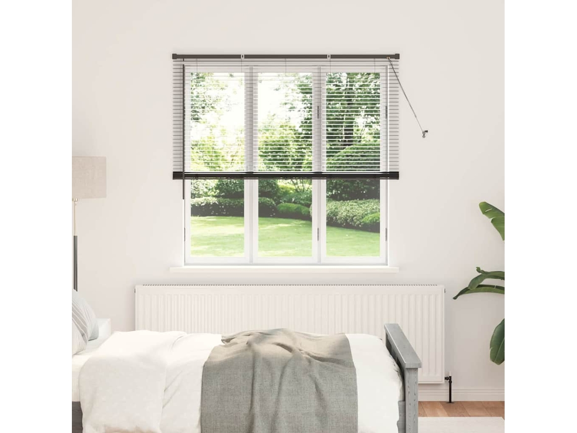 Vidaxl Persianas Venecianas Preto 175 X 150 Cm Alumínio