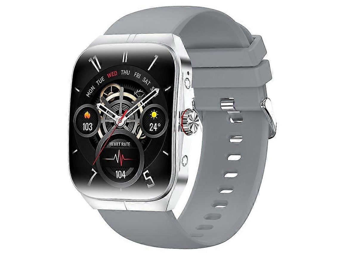 Relógio inteligente com tela curva AMOLED, chamadas Bluetooth, monitor de saúde, NFC, à prova d'água, rastreador de condicionamento físico Ly Ebike