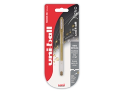Roller Signo De Tinta Gel Dourada Uni-ball