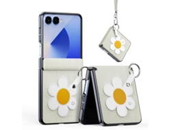 Capa Chrui Para Samsung Galaxy Z Flip 6 (starlight Daisy)
