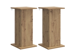 Conjunto 2 Suporte Moderno Para Plantas Vidaxl Castanho Derivados De Madeira (30,5 X 30 X 60,5 Cm)